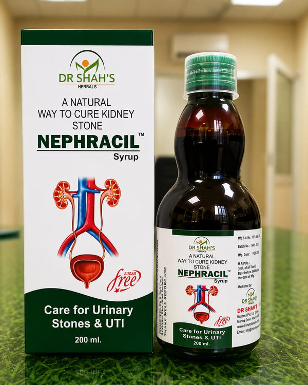 DR SHAH'S HERBALS A NATURAL WAY TO CURE KIDNEY STONE NEPHRACIL Syrup